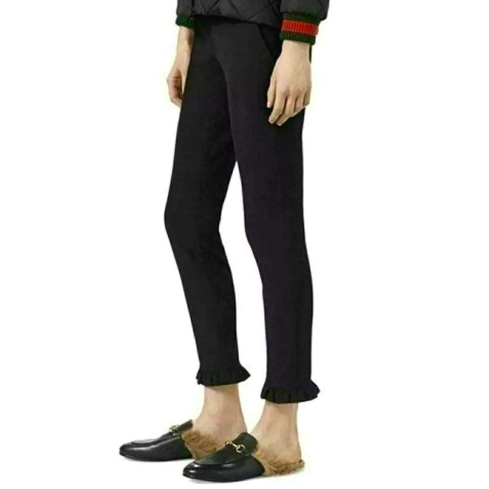 𝅺GUCCI Ruffle Hem Trousers. - Picture 2 of 12